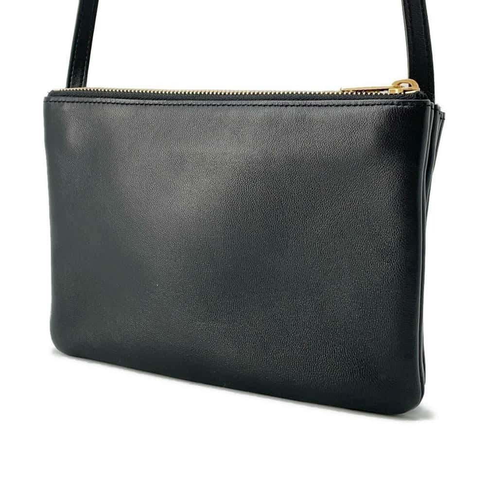 Celine Trio Bag Black Shoulder Lambskin